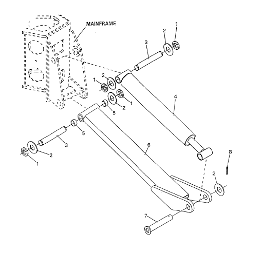 82980 CYLINDER ASSY, STABILIZER 609, 611 – Ford Distributing
