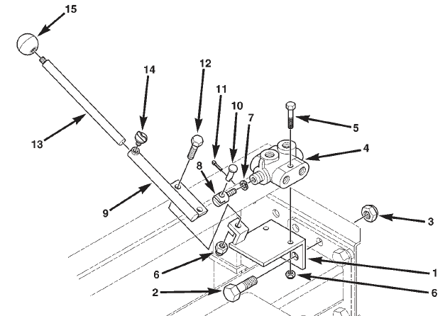 HANDLE BRACKET, DIVERTER VALVE