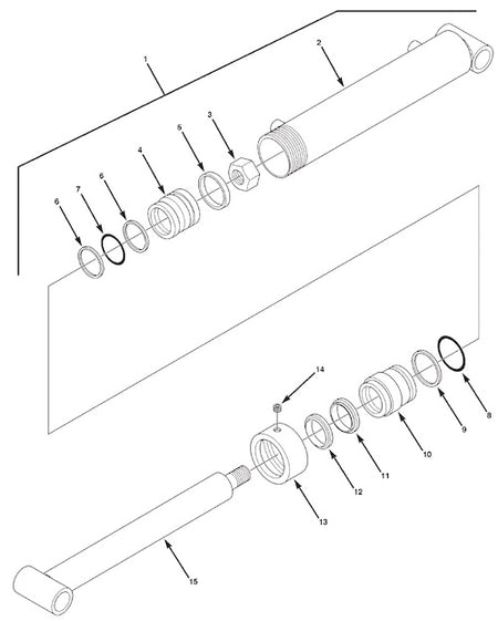 Hydraulic angle cylinder