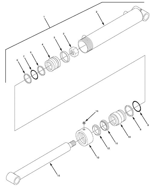 CYLINDER, GRAPPLE KIT, RIGHT HAND