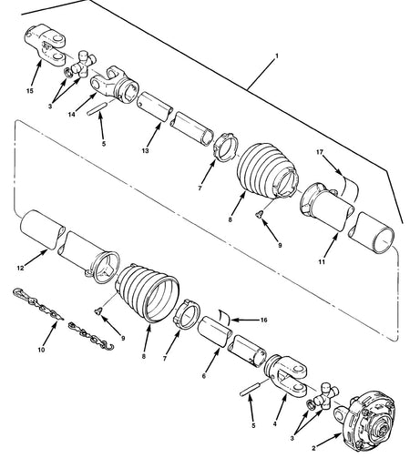 Preseeder PTO Shaft