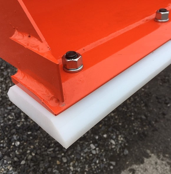 Kubota poly bolt-on cutting edge close-up