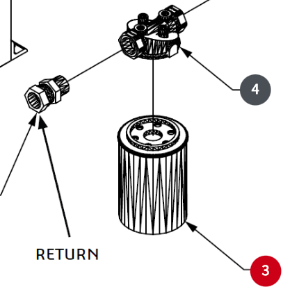 FILTER ELEMENT, 25 MICRON, SPIN-ON