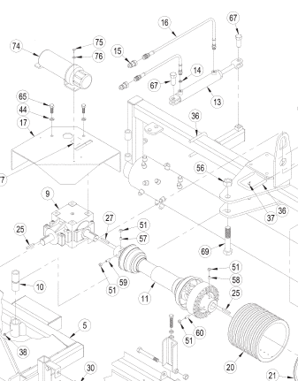 HYDRAULIC ANGLE CYLINDER (P256000)