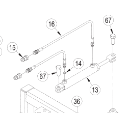 HYDRAULIC CYLINDER, HARLEY TM5