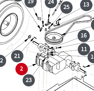 TRANS-AXLE, WSP24, WSP36