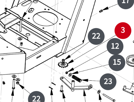 SPROCKET IDLER CHAIN #40-14