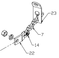 CLEVIS, DOUBLE LINK, GR 80