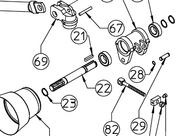 INPUT SHAFT, DM4, DM5, 100.179