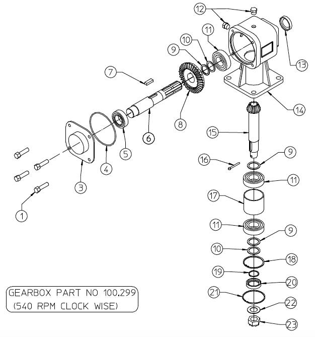 GEARBOX, REVERSE ROTATION 100.299 – Ford Distributing