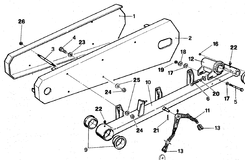 MAIN BEAM SB MOWER 100.397