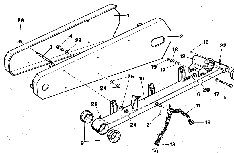 Rotary Cutter Rocker Bracket ROCKER BRACKET (REPLACES 8216) 100.398 – Ford Distributing