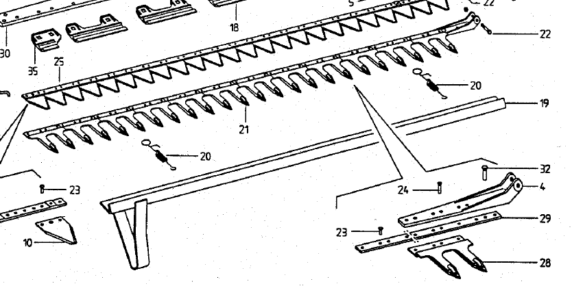 DOUBLE FINGER GUARD ASSY, SB165, 100.477