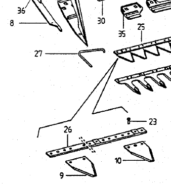 BLADE BACKING BAR, SB165, 100.487