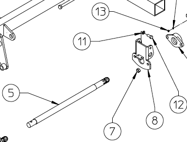 BRACKET, SHAFT, 100.633