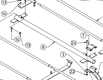 FRAME MEMBER, TARP SUPPORT, DM5, 100.752