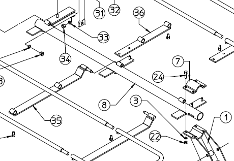 dm tarp FRAME MEMBER, TARP SUPPORT, DM/6, 100.753 – Ford Distributing