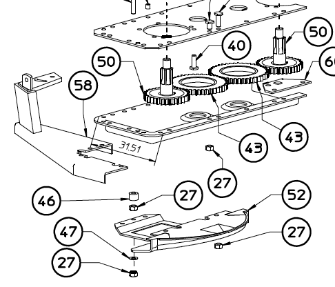 SUPPORT BRACKET, HAY-WHEEL, 100.759