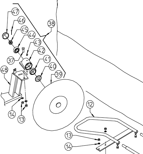 BEARING HOUSING, DM HAYWHEEL, 100.569