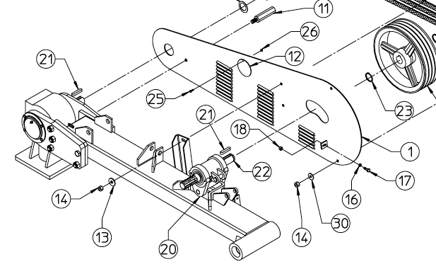 COVER, BELT DRIVE, INTERNAL 100.916