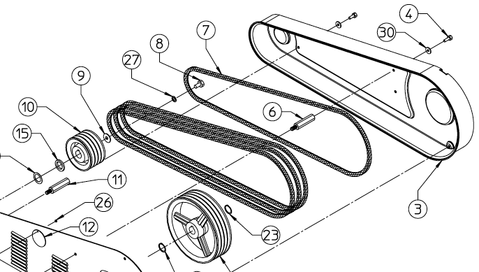 V-BELT XPB2650 610.032