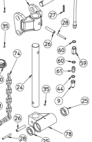 FRAME MOUNTING PIN, 100.954