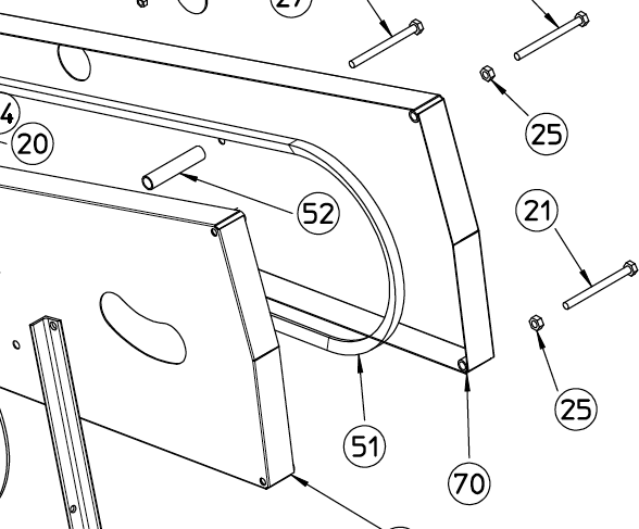 COVER, REAR, BELT DRIVE, 100.964