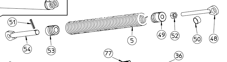 SPRING HEAD MOUNT, 100.980