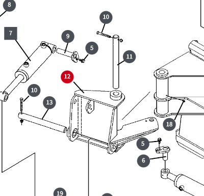 Stumpgrinder frame yoke