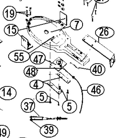 BRACKET, CABLE TO BASE PLATE