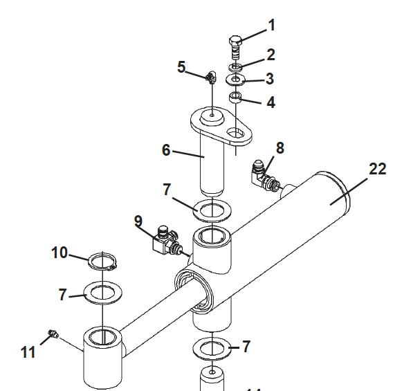 PIN, CYLINDER PIVOT 1.25 x 4.35