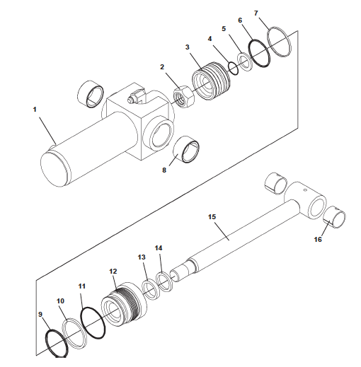 CYLINDER ASSEMBLY, 2.50 x 1.25 x 7.41