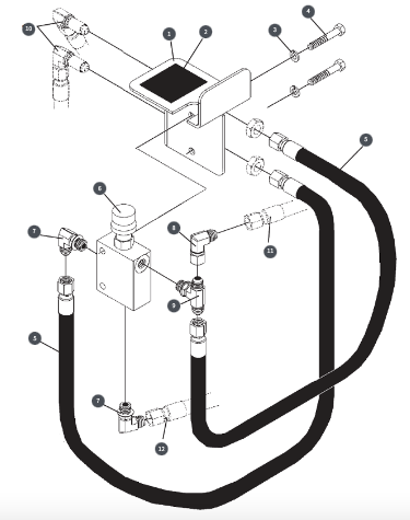 BRADCO PRESSURE CONTROL VALVE KIT