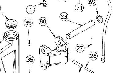 FRAME PIVOT PIN, 110.445