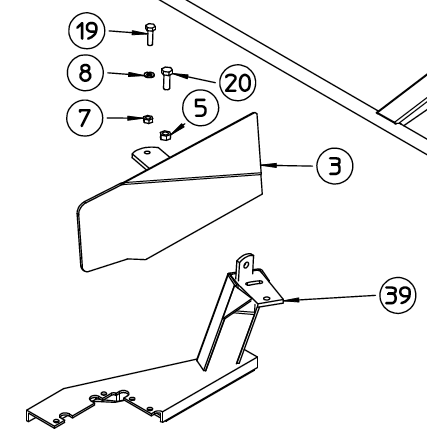 HAY DEFLECTOR, OUTSIDE, DM-S, 110.465