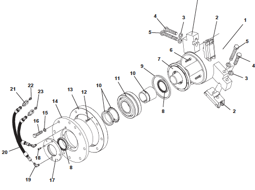 BEARING ASSY, LOWER, MULCHER SERIES I