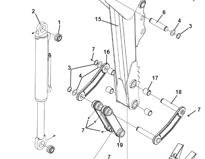 BUCKET LINKAGE, 509B, 6100, 6120