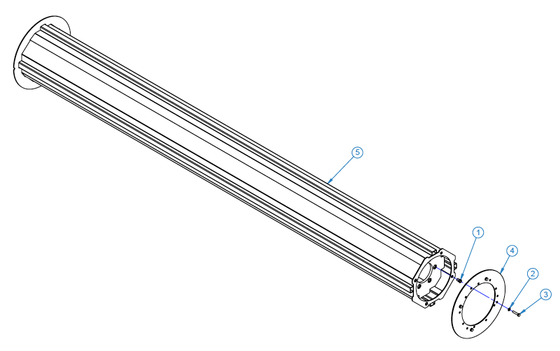 CORE ASSEMBLY WELDMENT, 6' SWEEPSTER