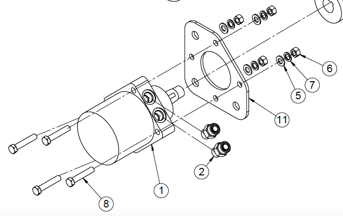 PLATE, MOUNTING, MOTOR 205 SERIES