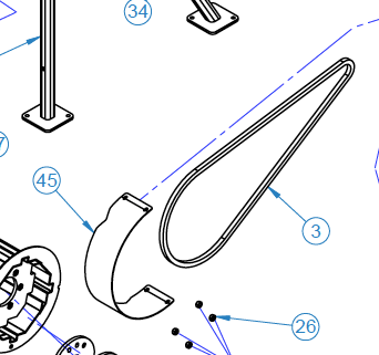 CHAIN GUARD FRONT, RHFA