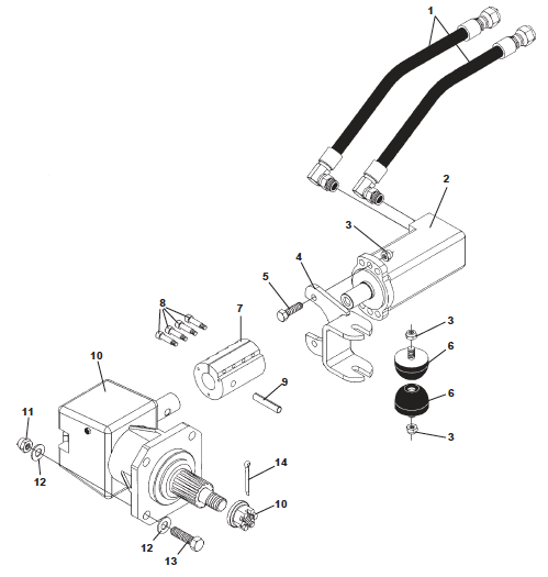 Hydraulic motor drive