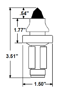 PICK, GENERAL PURPOSE, COLD PLANER