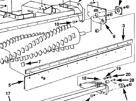 STRIP, CLAMP, ROCK & DUST SHIELD (MODEL 605)