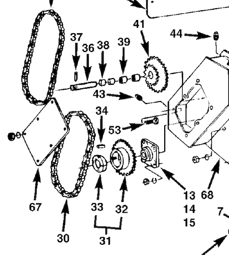 COVER, ACCESS, CHAIN ENCLOSURE