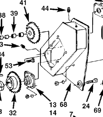 END PLATE, CHAIN ENCLOSURE, 686