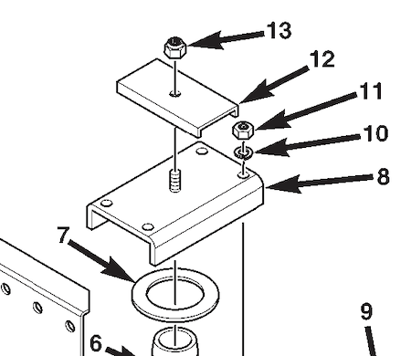 PLATE, TOP HINGE, BSN 1261