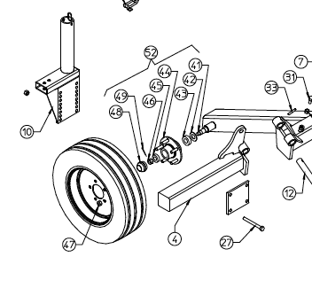 Transport wheel breakdown