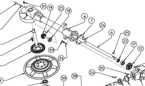 Tedder parts breakdown