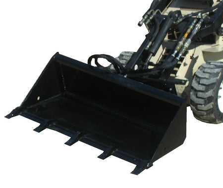 mini skid bucket with teeth