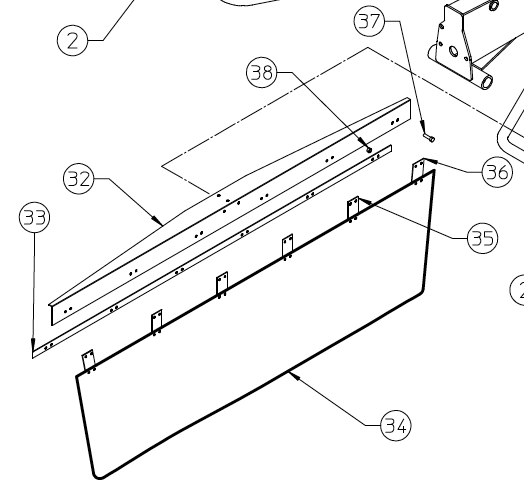 SWATH DEFLECTOR, SR420 210.510